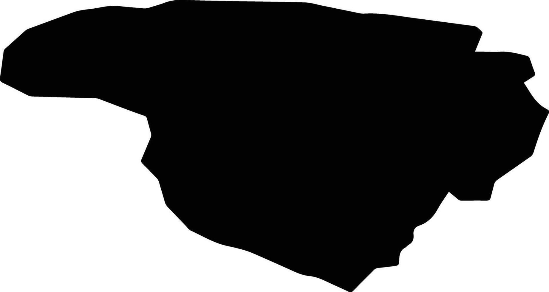 Dodurga Turkey silhouette map vector