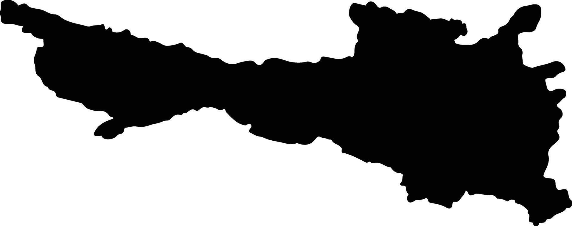 Doem Bang Nang Buat Thailand silhouette map vector