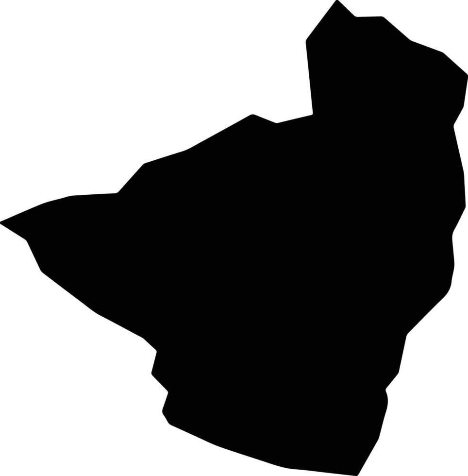 Doga Bhutan silhouette map vector