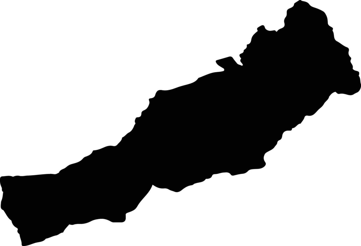 DOFTEANA Romania silhouette map vector