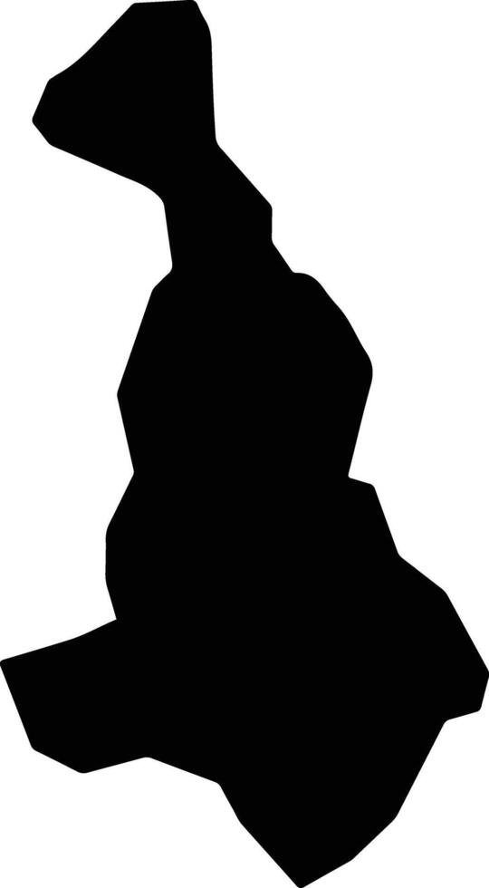Doguwa Nigeria silhouette map vector