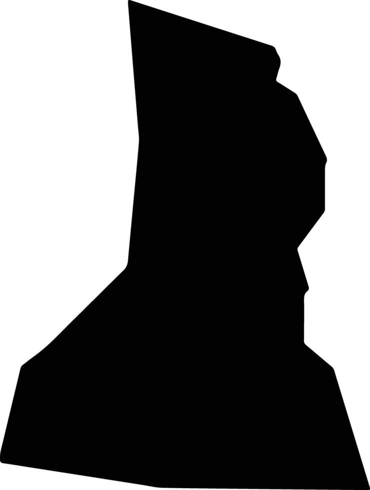 Doha Kuwait silhouette map vector
