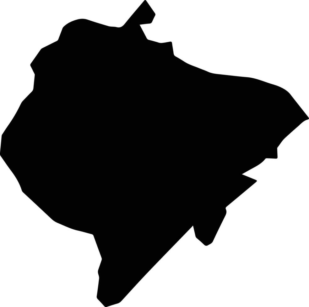 DOICESTI Romania silhouette map vector