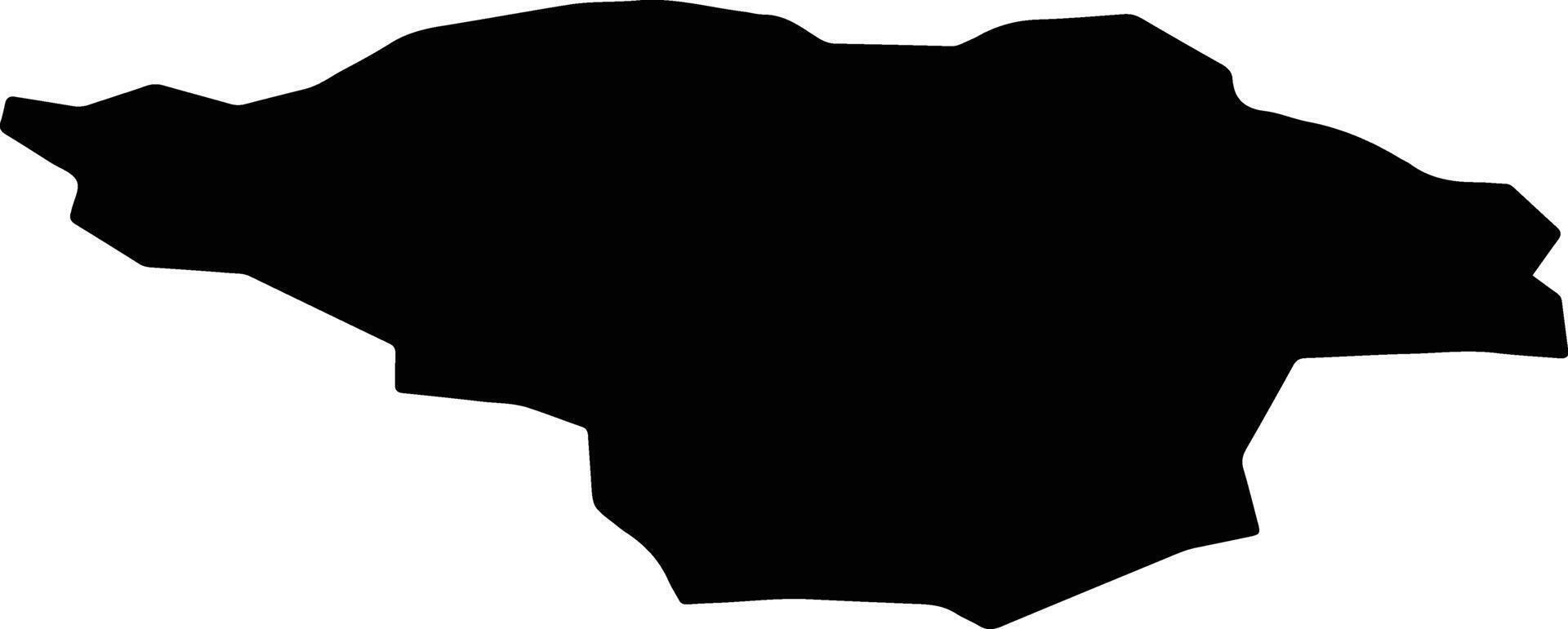 Dokshytsy Belarus silhouette map vector