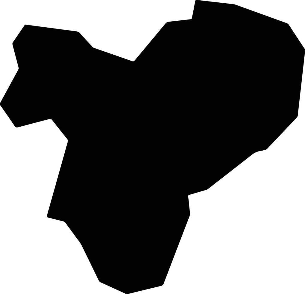 Dokolo Uganda silhouette map vector