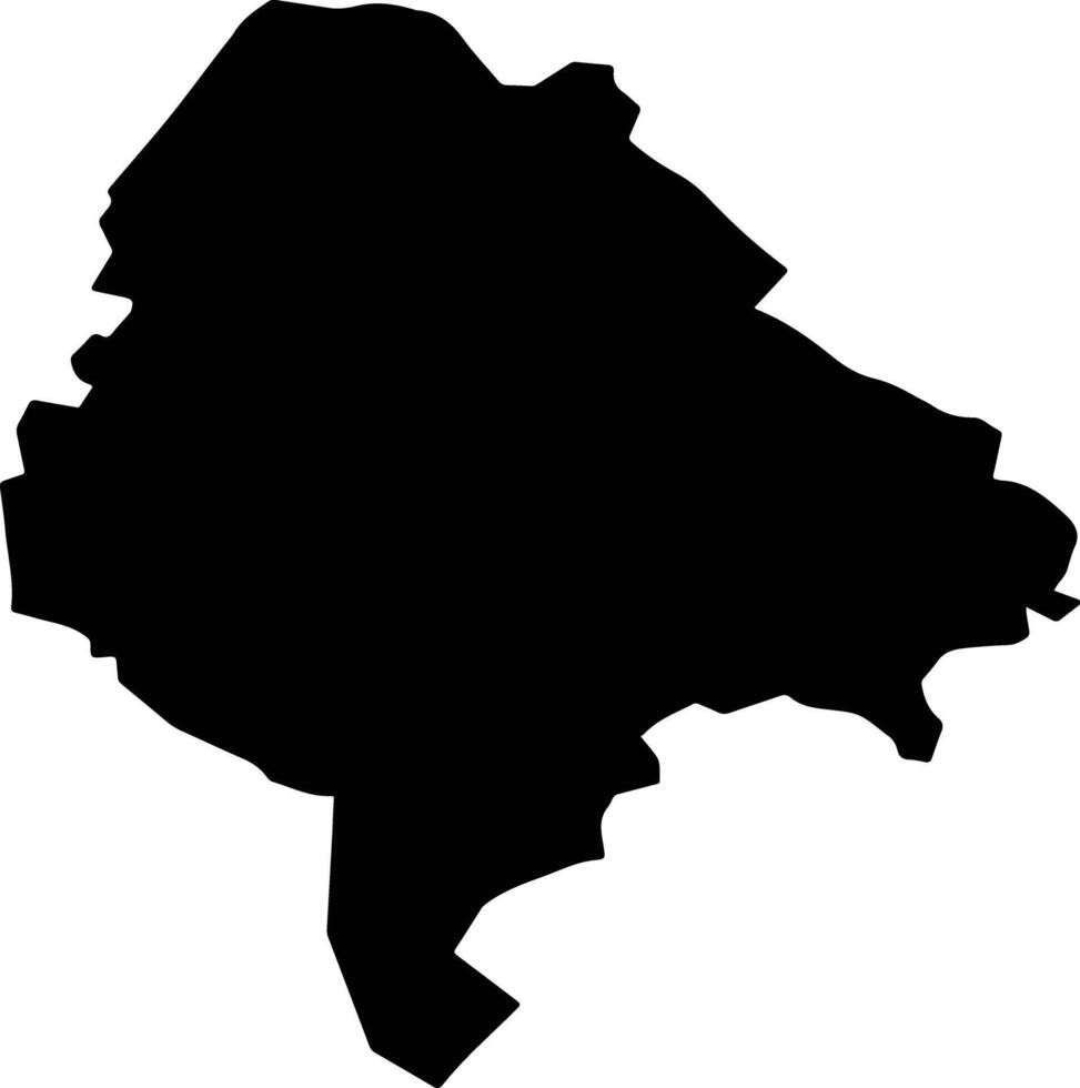Dolenjske Toplice Slovenia silhouette map vector