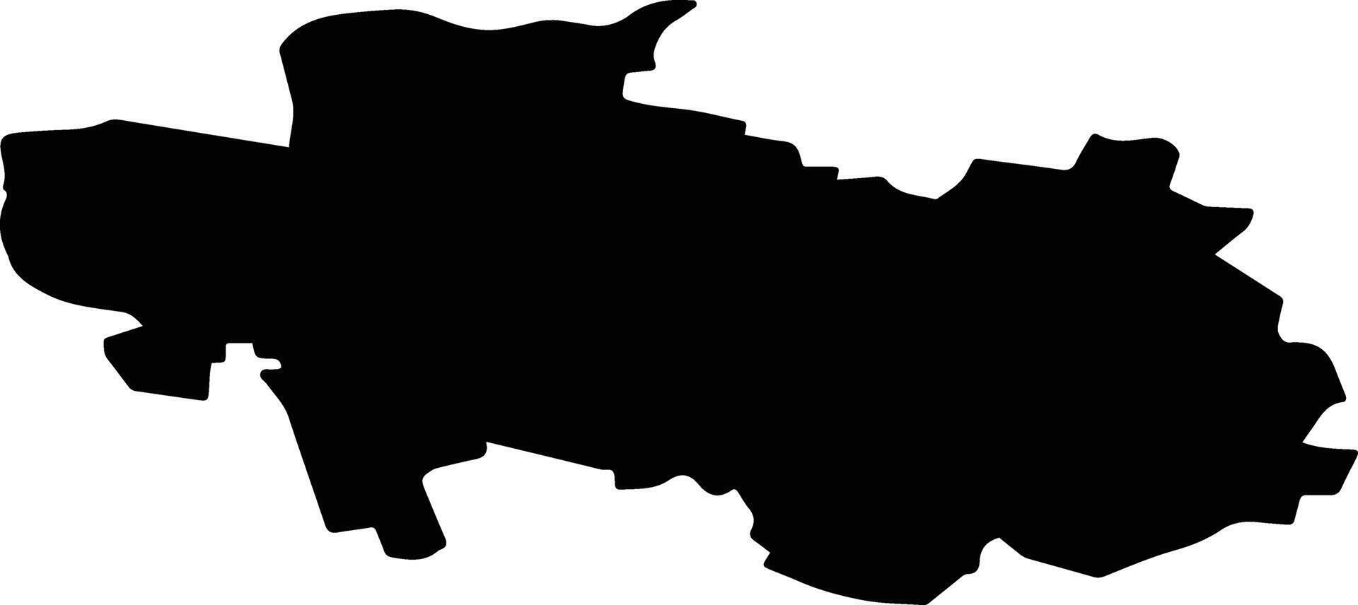 Dolgorukovsky District Russia silhouette map vector