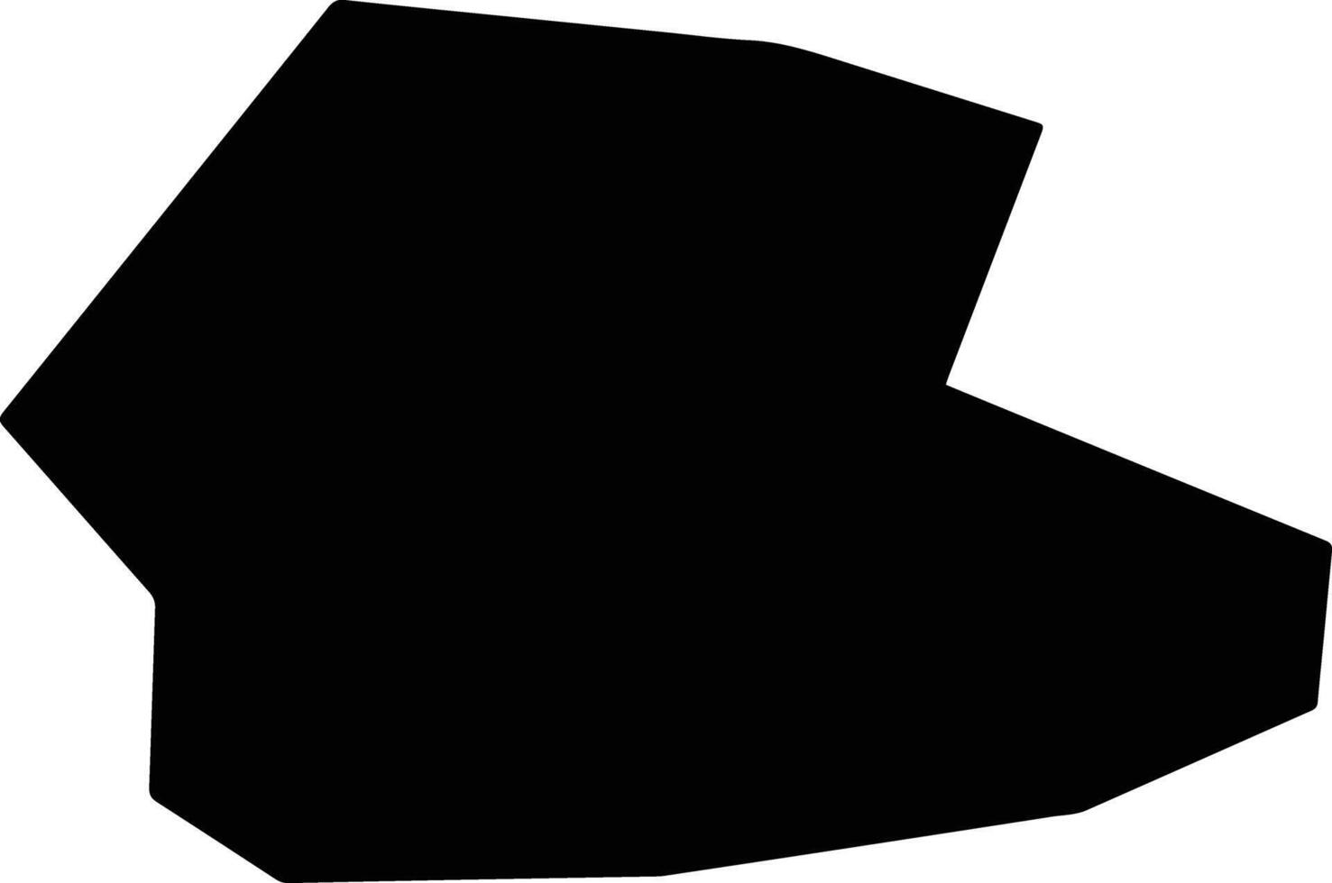 Dolni Dabnik Bulgaria silhouette map vector