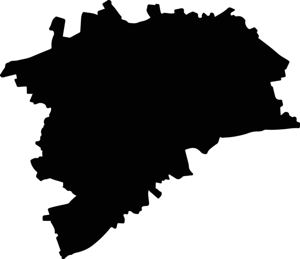 Dolores Hidalgo Cuna de la Independencia Nacional Mexico silhouette map vector