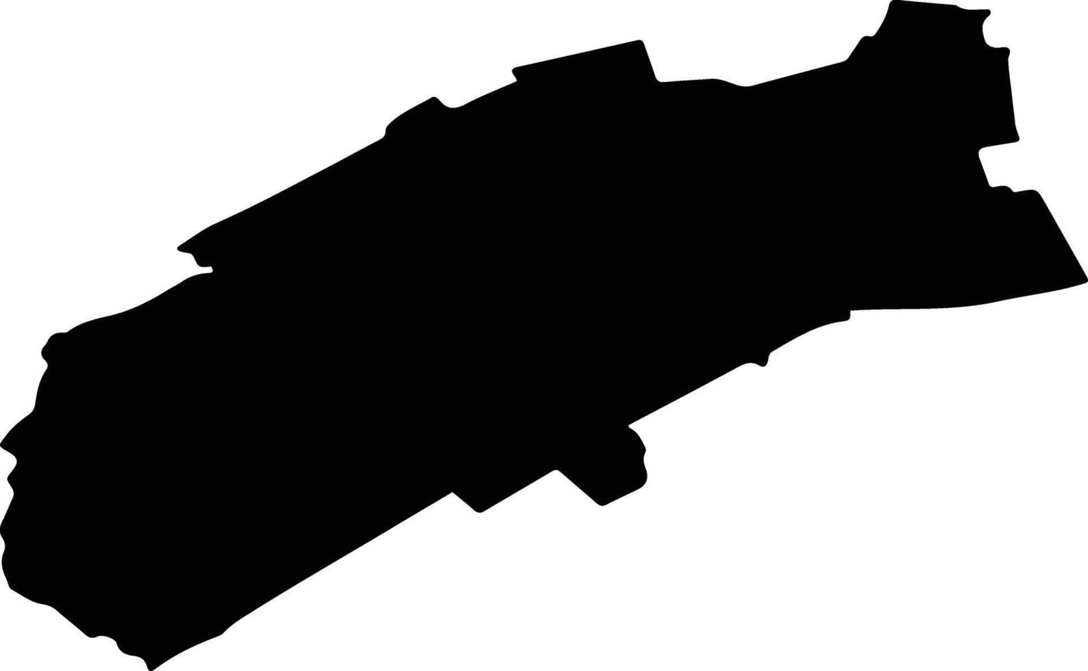 DOMNESTI Romania silhouette map vector