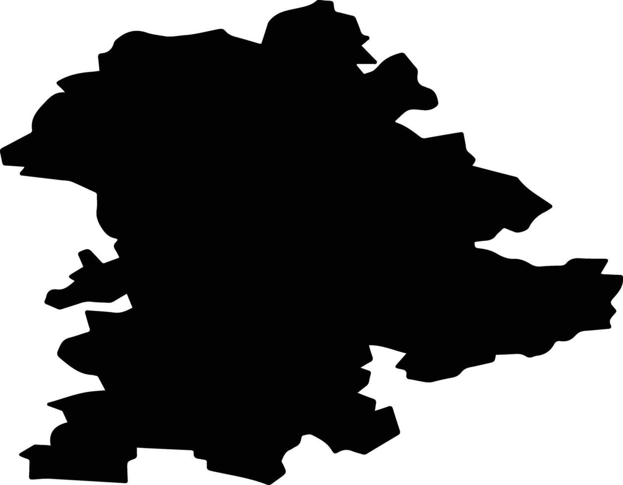 Domodedovsky District Russia silhouette map vector