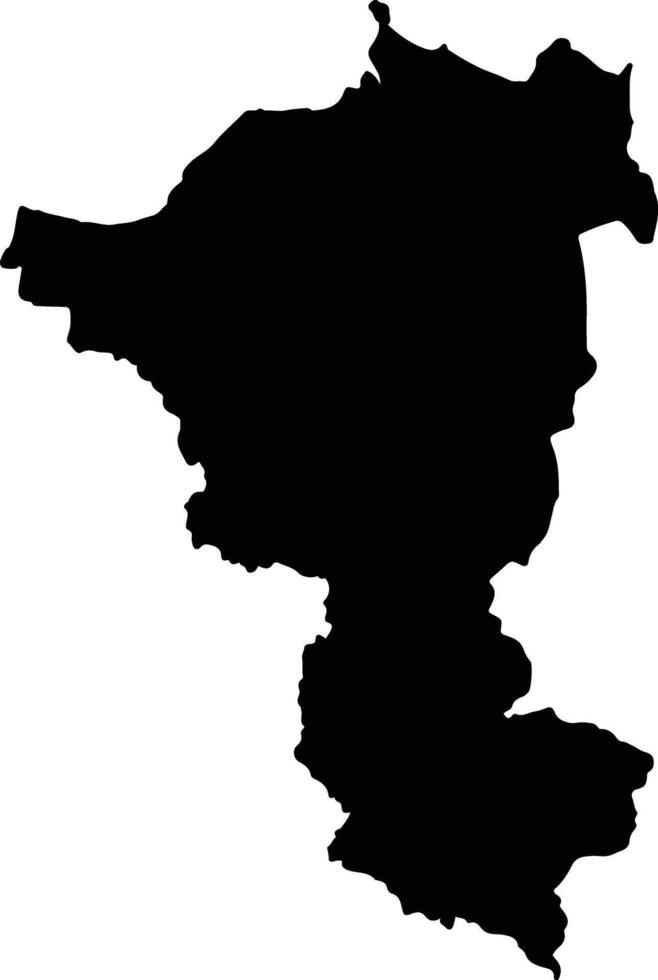 Don Sak Thailand silhouette map vector