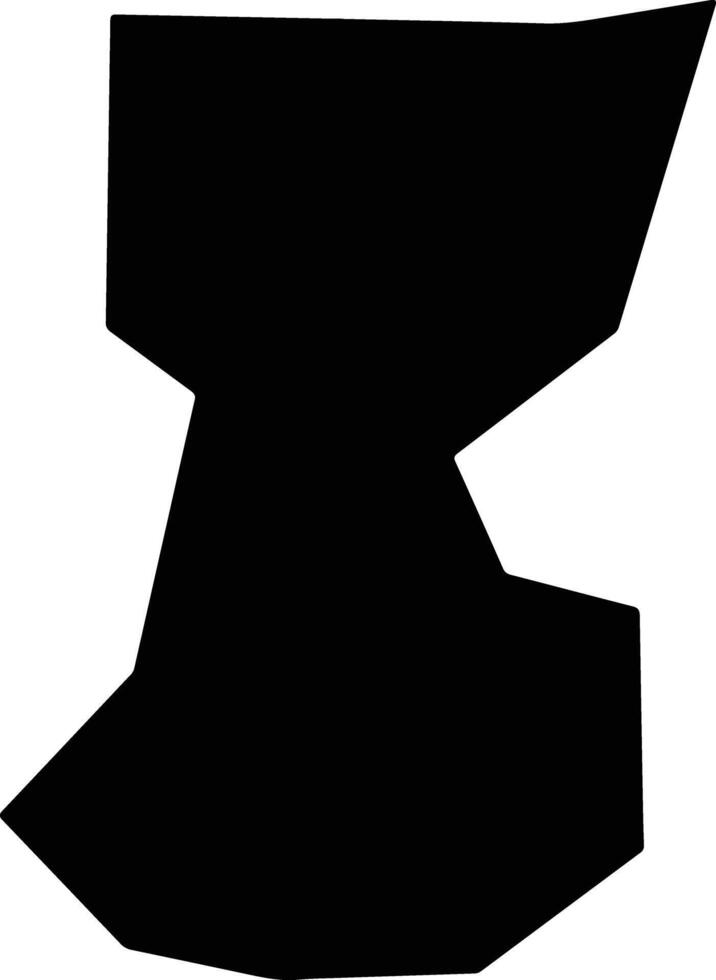 Dona Francisca Brazil silhouette map vector