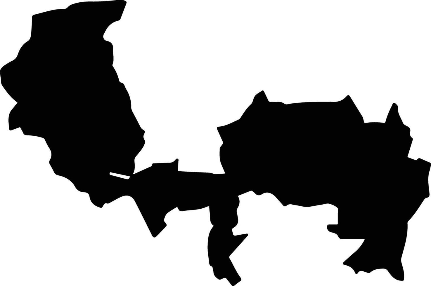 Donato Guerra Mexico silhouette map vector