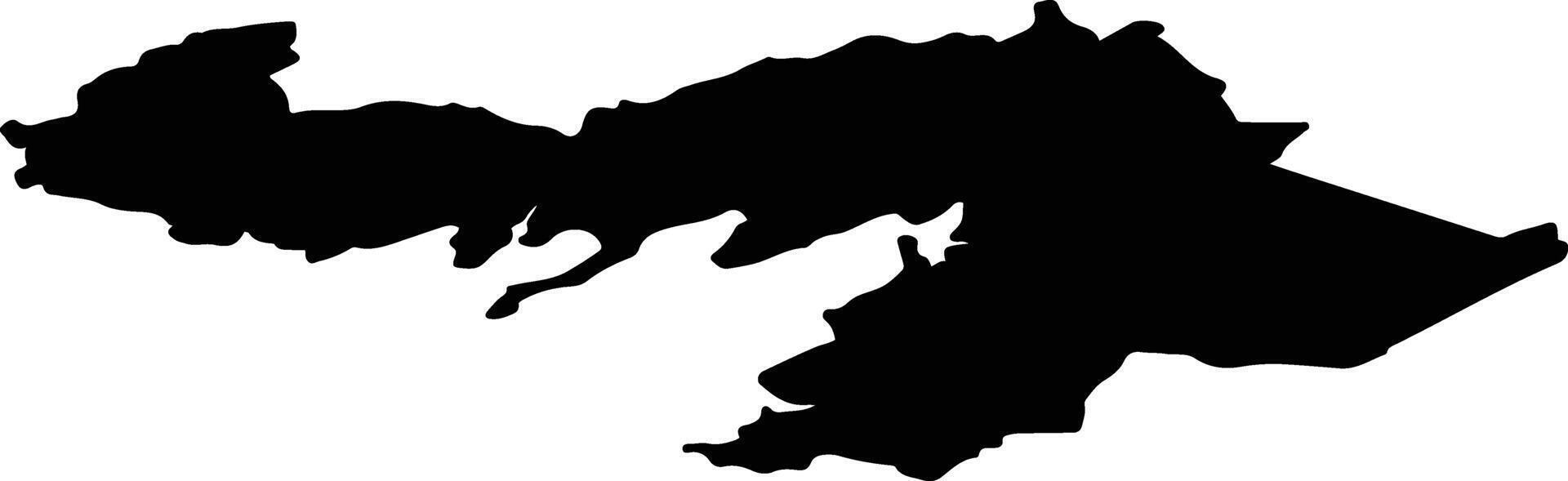 DONEGAL LEA 6 Ireland silhouette map vector