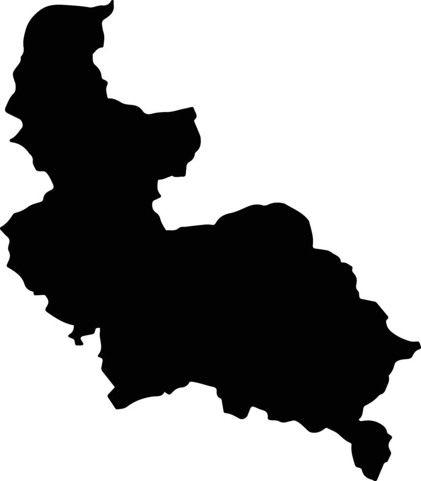 Dong Hy Vietnam silhouette map vector