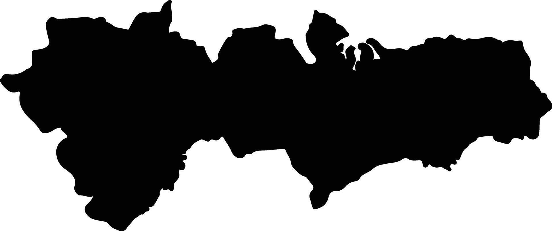 Dong Luang Thailand silhouette map vector