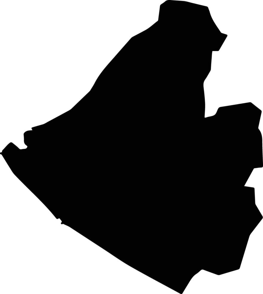 Dongang Taiwan silhouette map vector