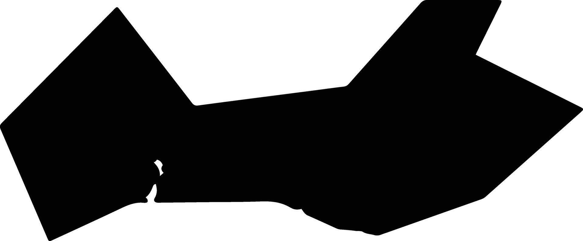 Donggangshi China silhouette map vector