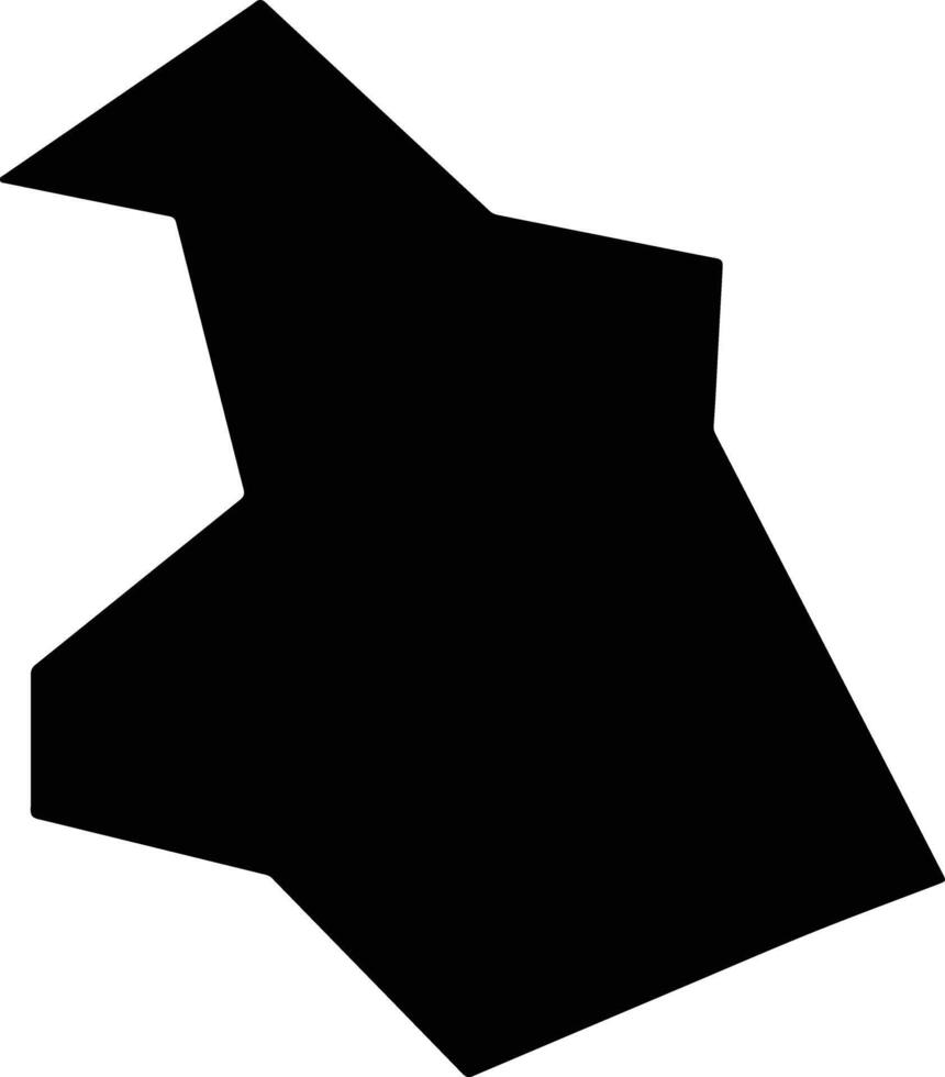 Donglanxian China silhouette map vector