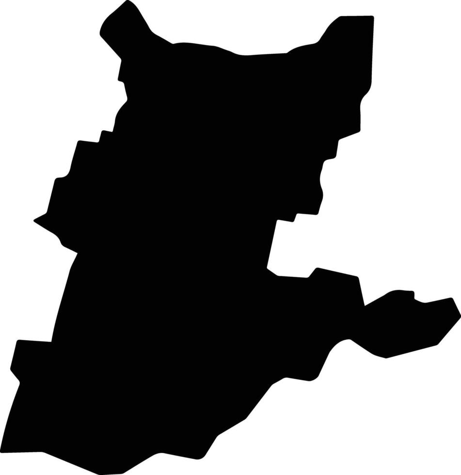 Dongshi Taiwan silhouette map vector