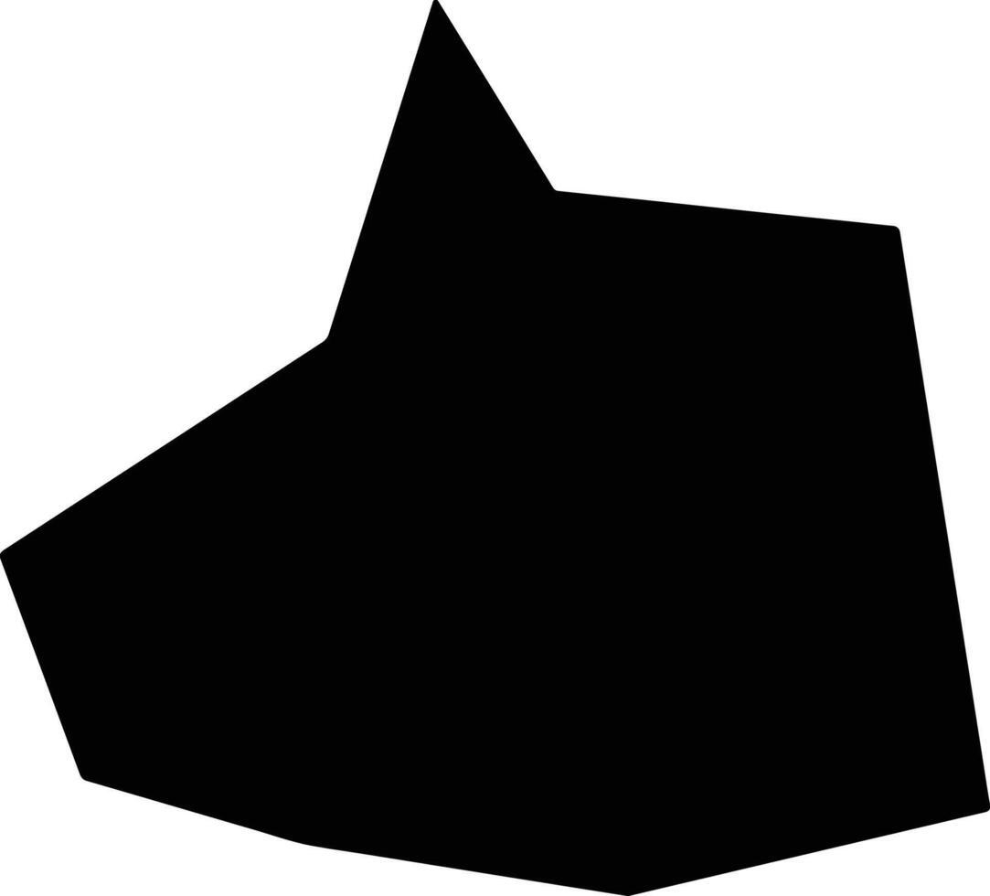 Dongxiangxian China silhouette map vector