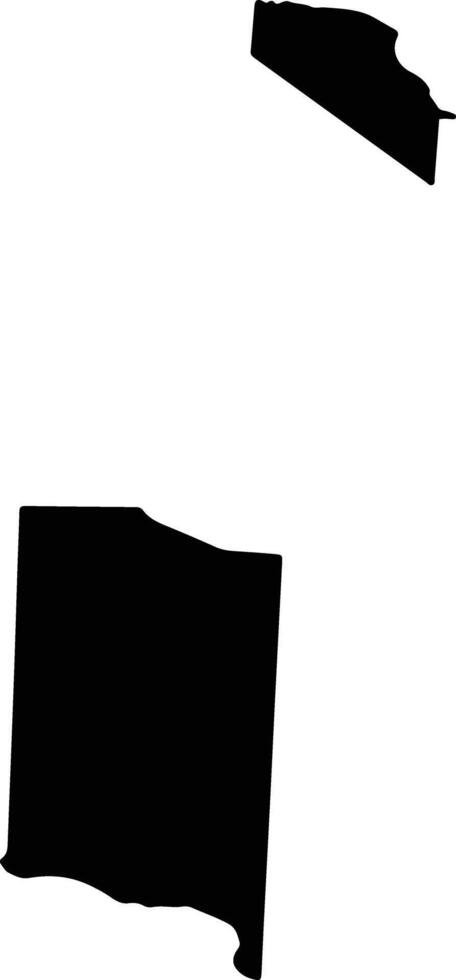 Doomadgee Australia silhouette map vector