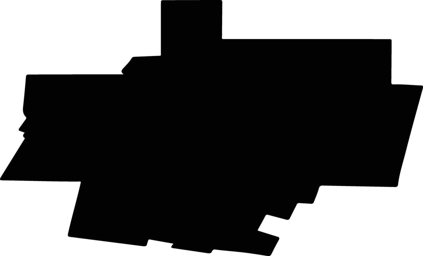 DOR MARUNT Romania silhouette map vector