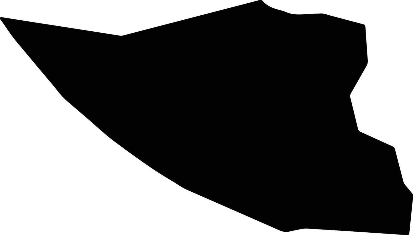 Dordieb Sudan silhouette map vector