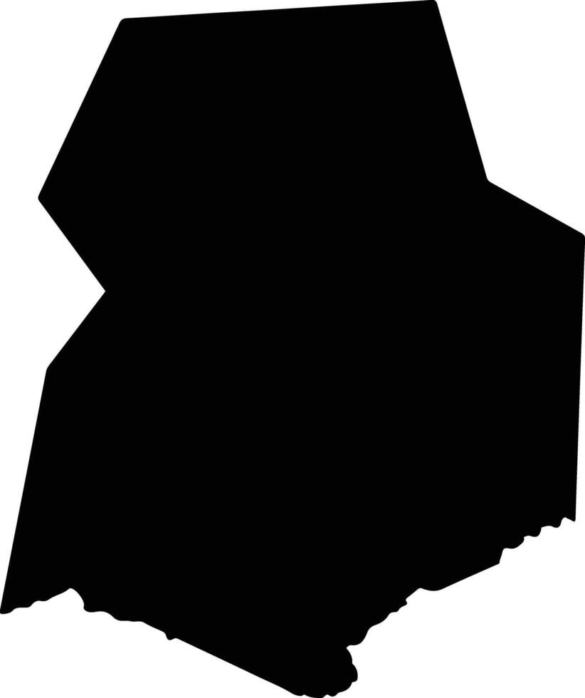 Dospat Bulgaria silhouette map vector