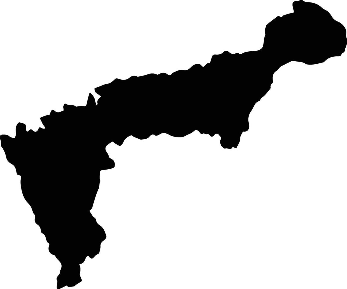 Dos de Mayo Peru silhouette map vector