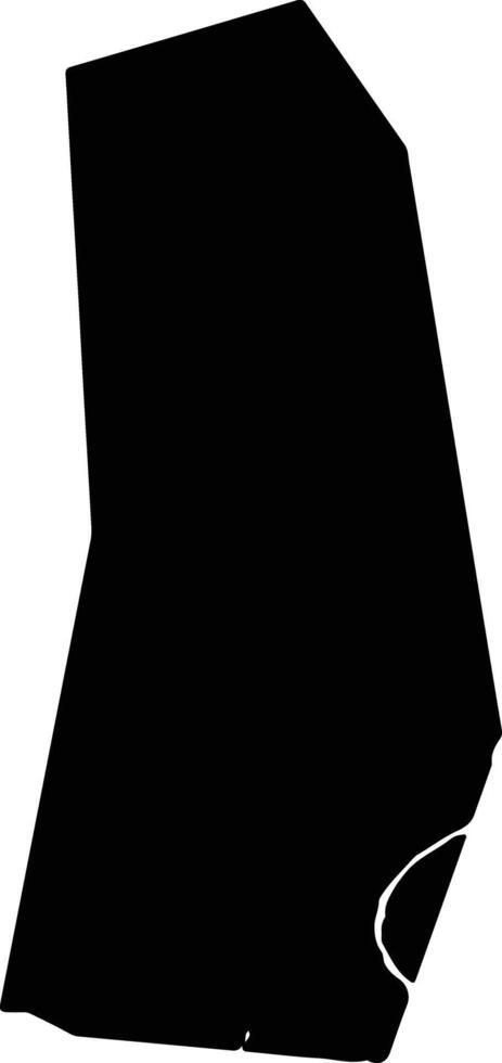 Doumenxian China silhouette map vector