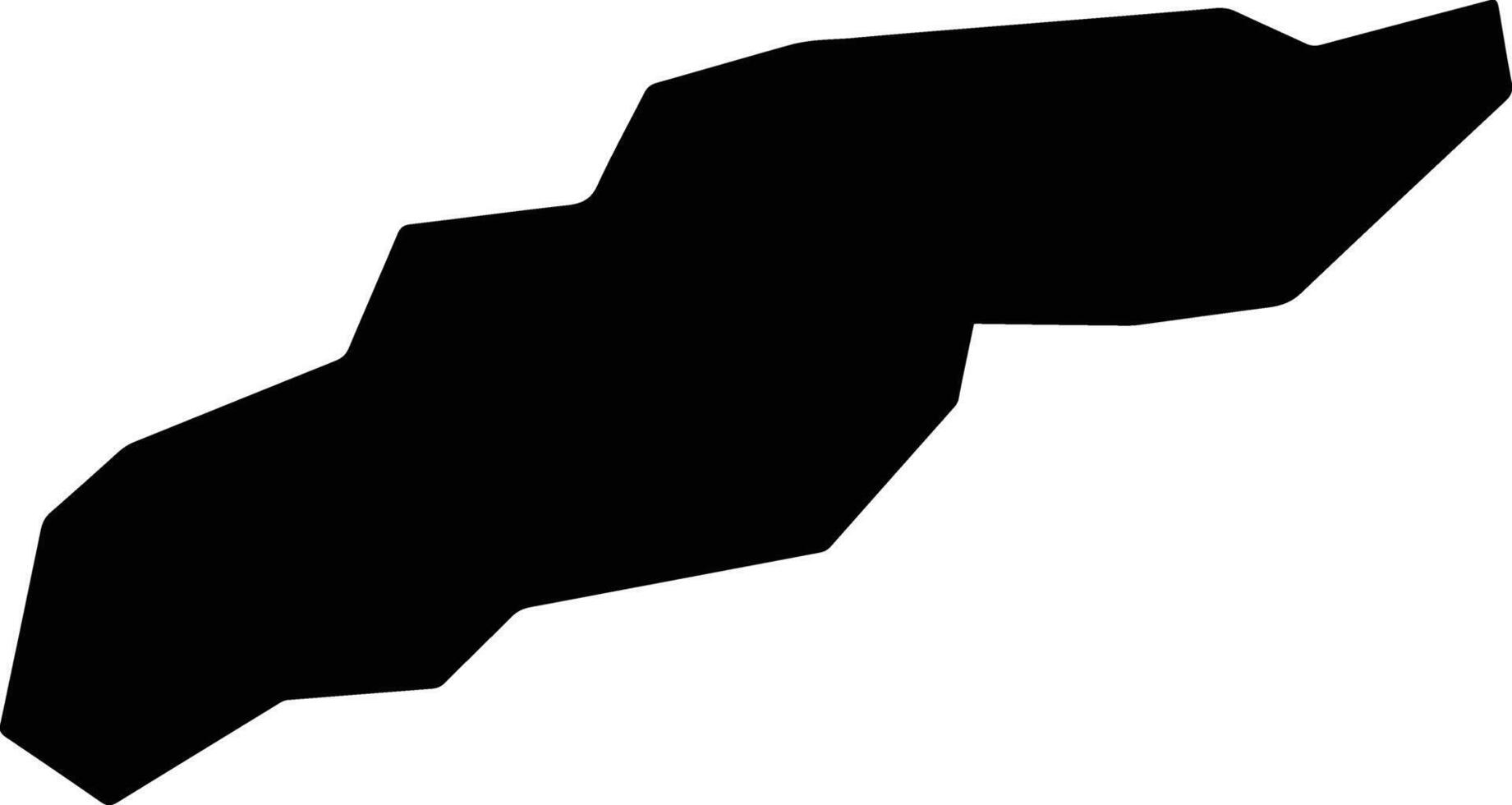Doushi Japan silhouette map vector
