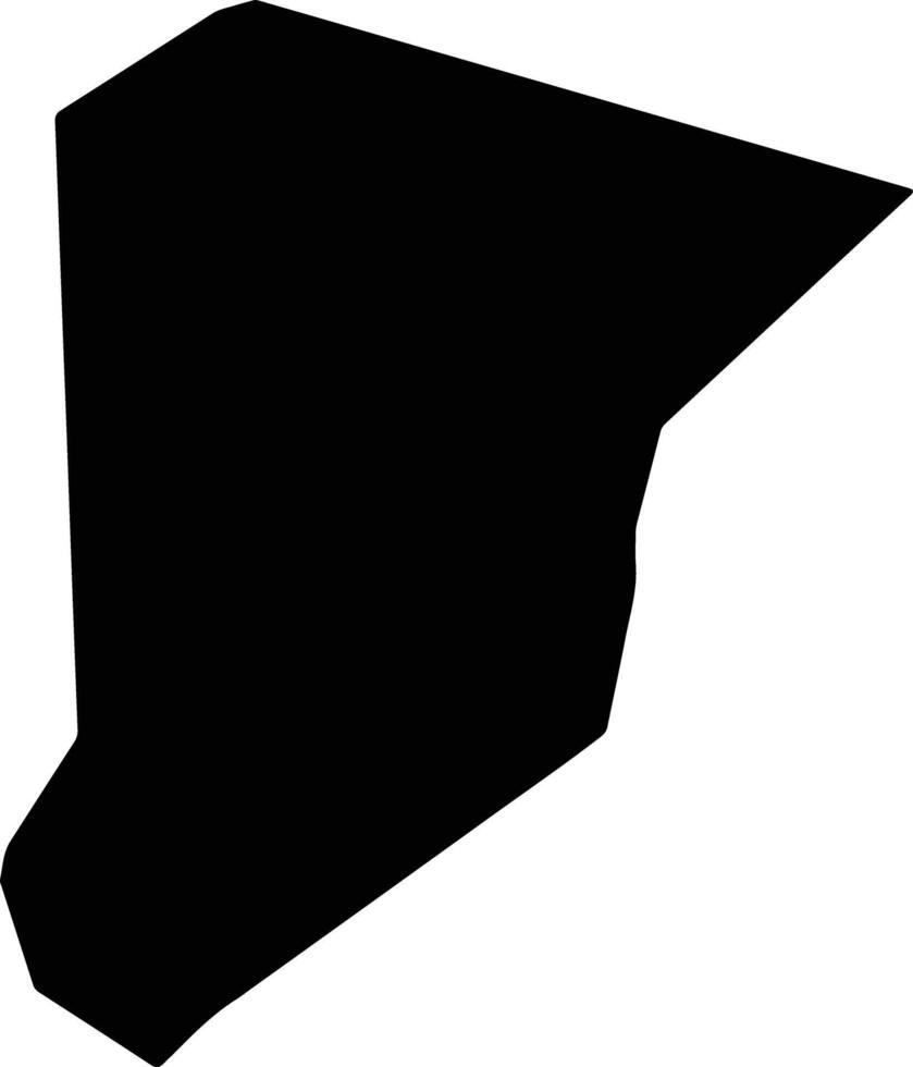Dowletli Turkmenistan silhouette map vector