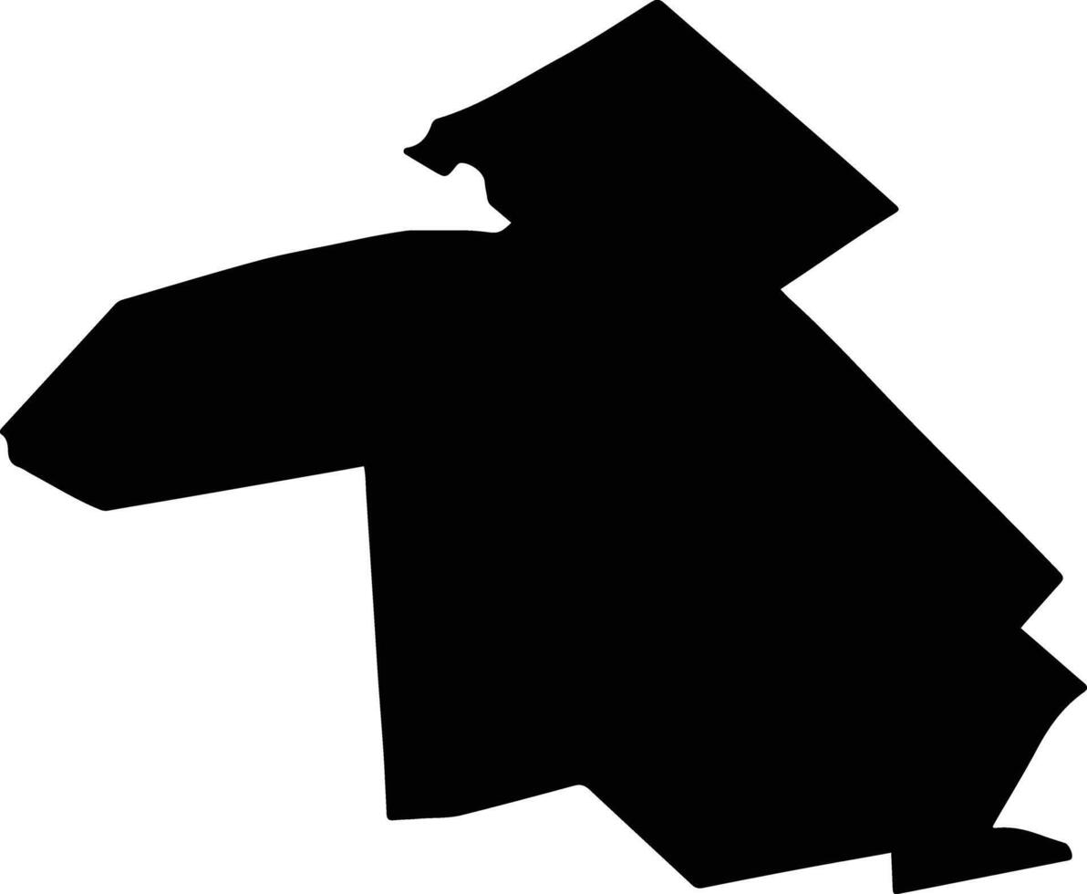 DRACSENEI Romania silhouette map vector
