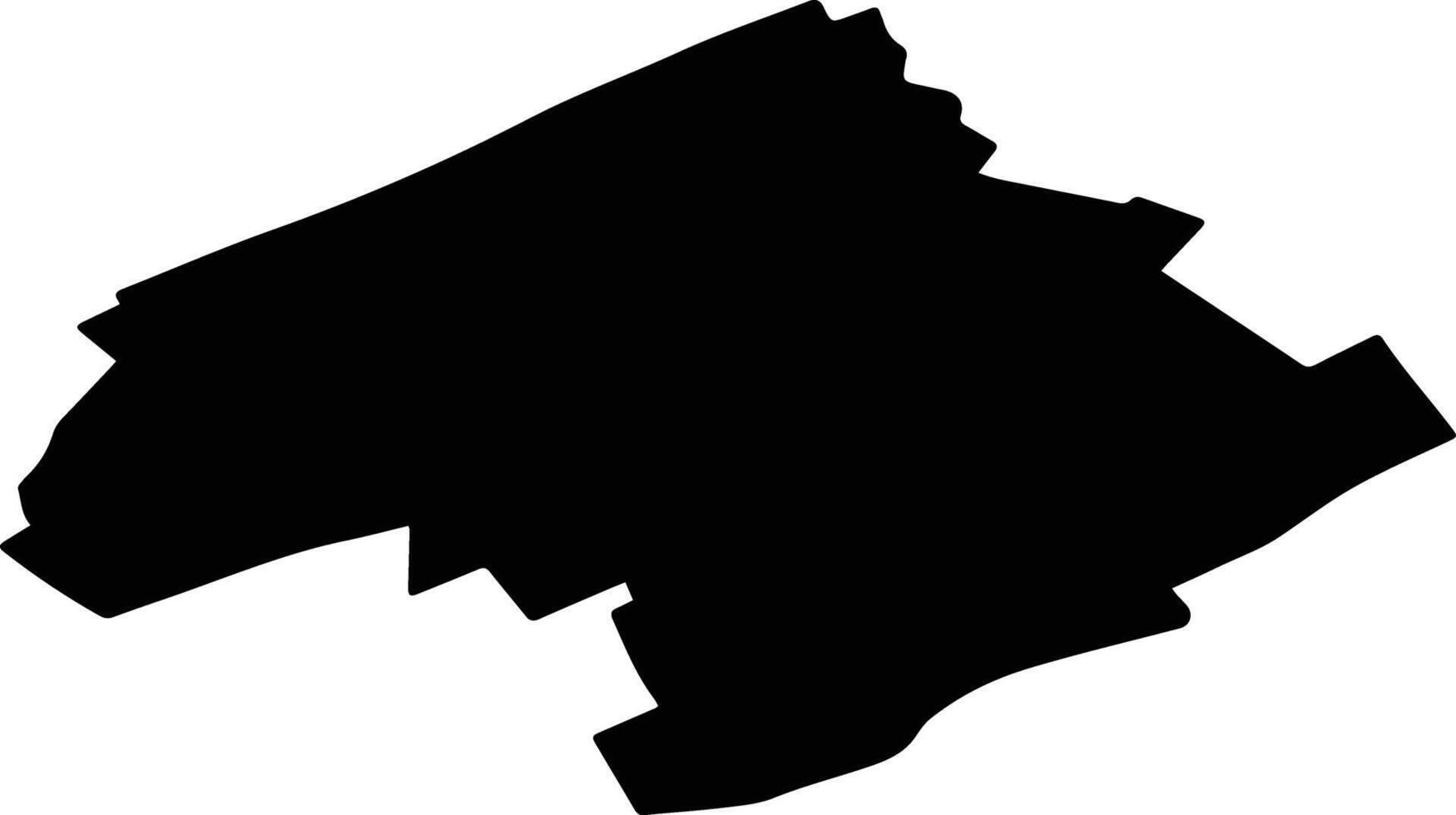 DRAGANESTI DE VEDE Romania silhouette map vector