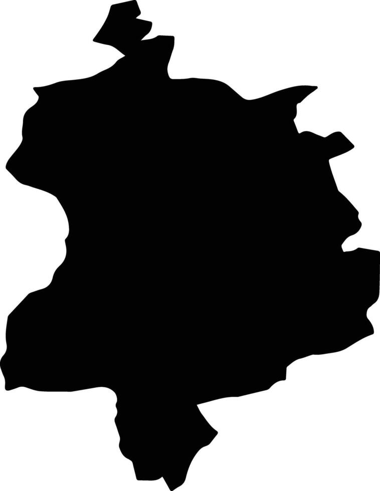 DRAGESTI Romania silhouette map vector