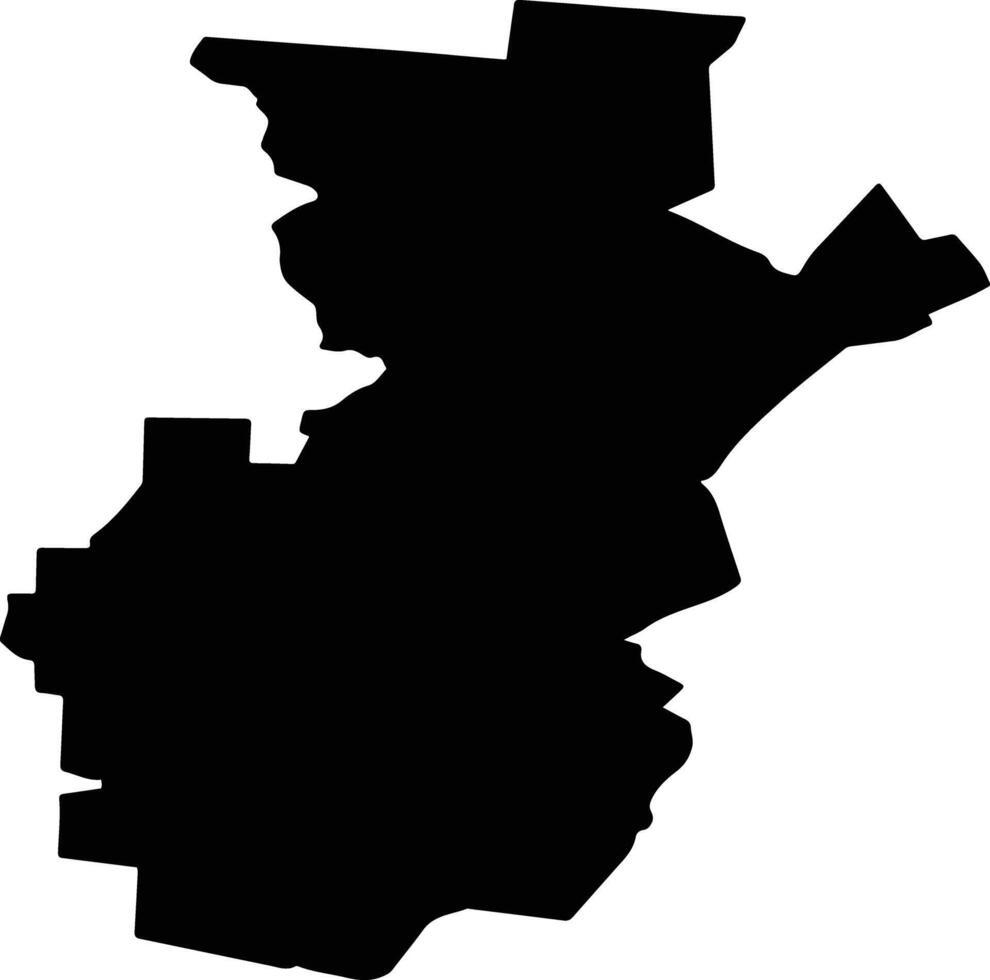 DRAGODANA Romania silhouette map vector