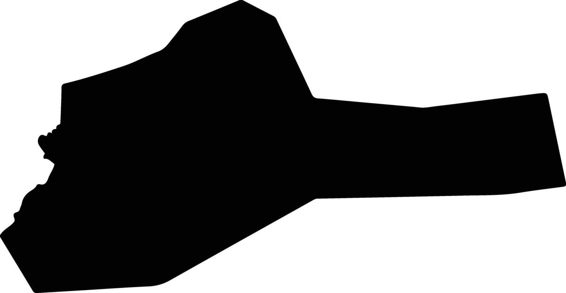 Dragoman Bulgaria silhouette map vector