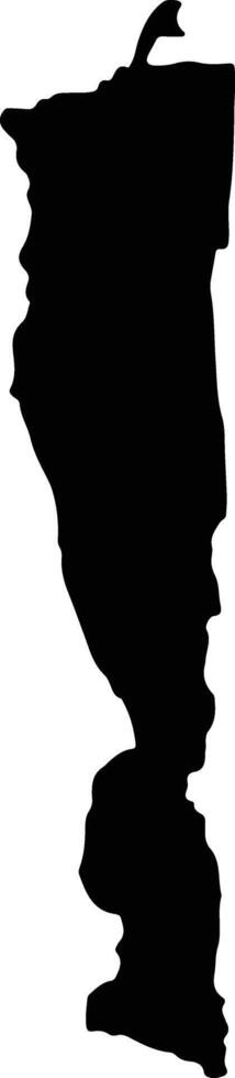 DRAGUS Romania silhouette map vector