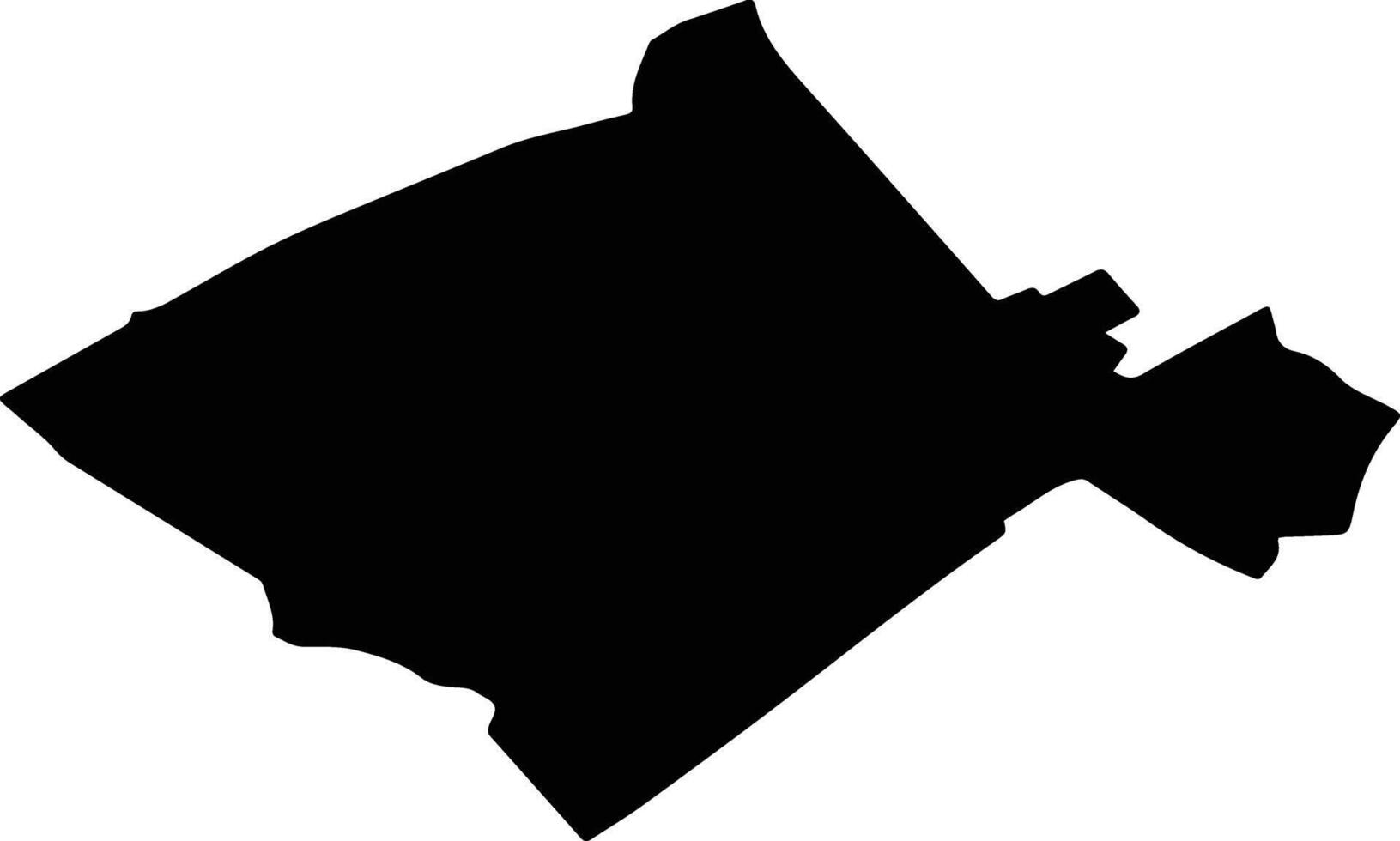 DRAGUSENI Romania silhouette map vector
