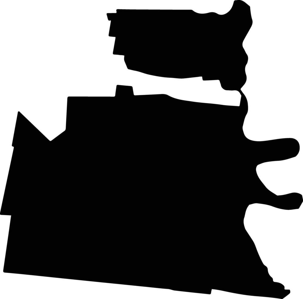 DRANIC Romania silhouette map vector