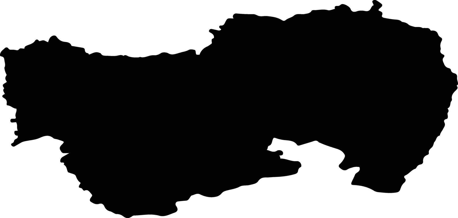 Dresden Germany silhouette map vector