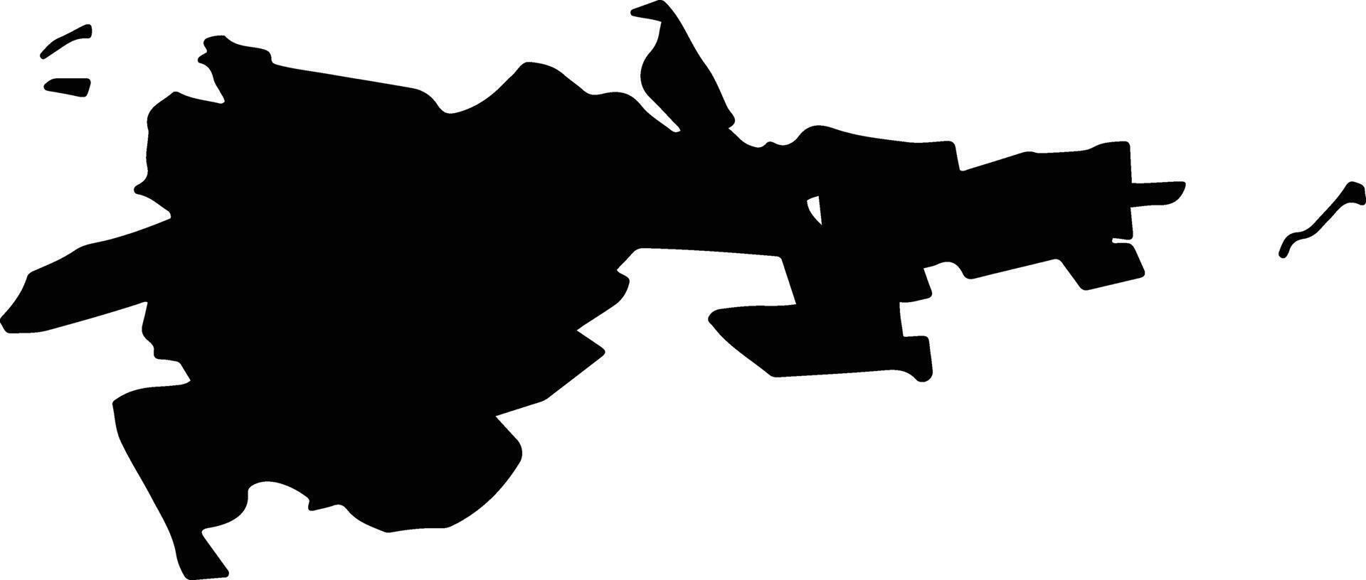 Drozhzhanovsky District Russia silhouette map vector