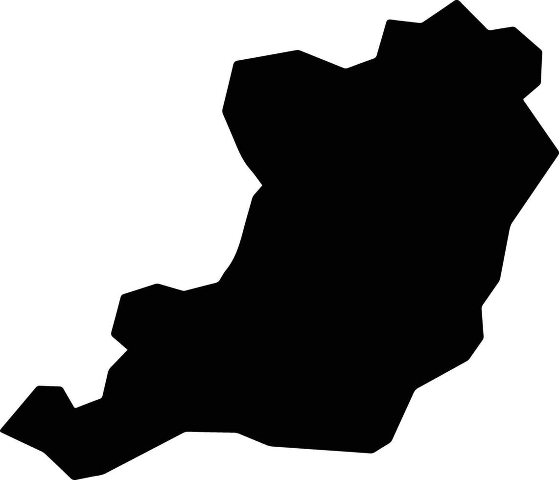 Du Ab Afghanistan silhouette map vector