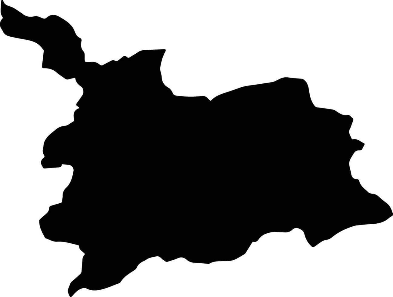Du Layna Afghanistan silhouette map vector