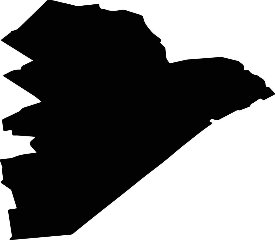 Dubnas pag Latvia silhouette map vector