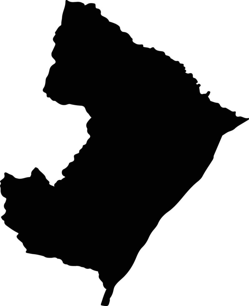 DUBOVA Romania silhouette map vector