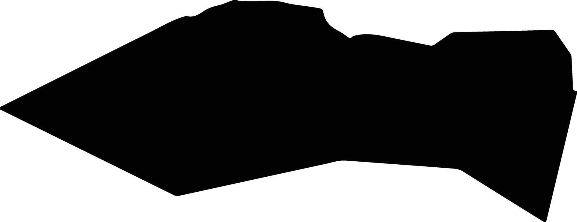 Dubrovytsia Ukraine silhouette map vector