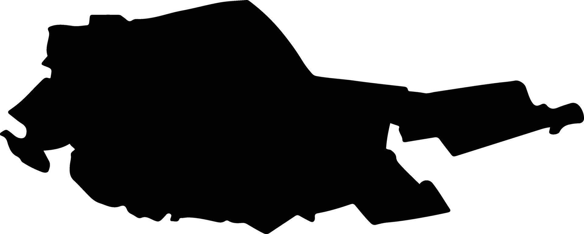 DUDA EPURENI Romania silhouette map vector